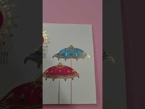 23019 Umbrella Wedding Cards