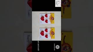 How to make Raksha Bandhan card/DIY Rakhi greeting card/#shorts