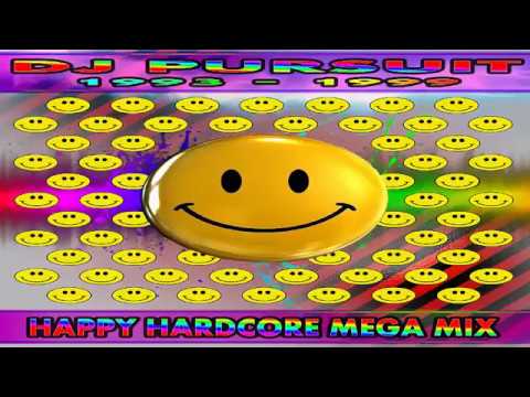 DJ PURSUIT - 4 HOUR HAPPY HARDCORE MEGA MIX (1993-1999) FULL SET