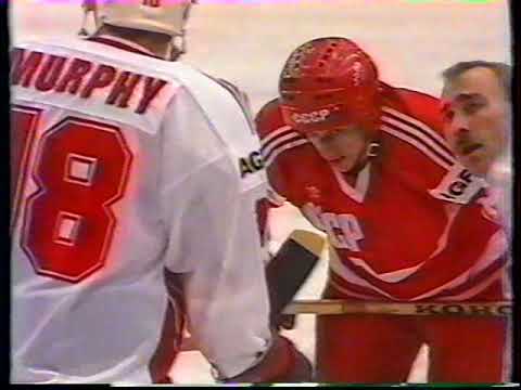 WC-1987 USSR-Canada. Final Round. 3-period. Евгений Майоров -ТВ СССР