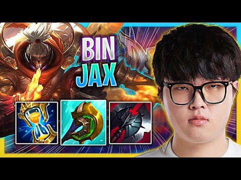 BIN IS A GOD WITH JAX! | BLG Bin Plays Jax Top vs Fiora!  Season 2023