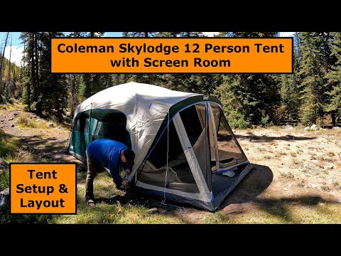Coleman Skylodge Tent Setup