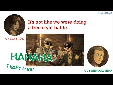 [ENG] Kaji Yuki was asked to rap while dubbing for Eren (AoT Radio)