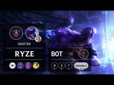 Ryze Bot vs Lucian - KR Master Patch 9.13
