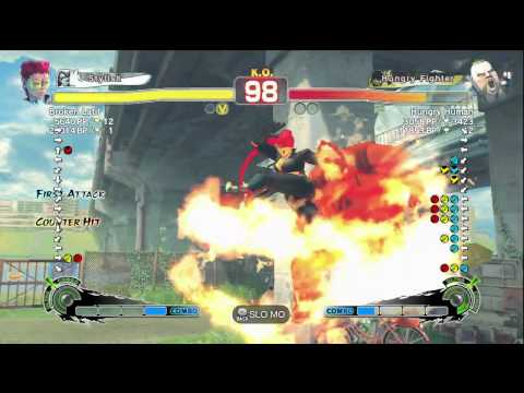 SSF4 AE Broken Tier Latif (Viper) Vs Hungry HUman (Rufus)