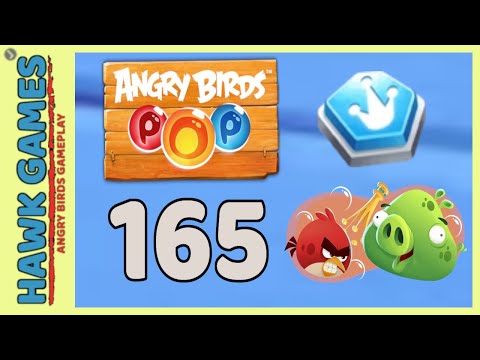 Angry Birds Stella POP Bubble Shooter Level 165 - Walkthrough, No Boosters
