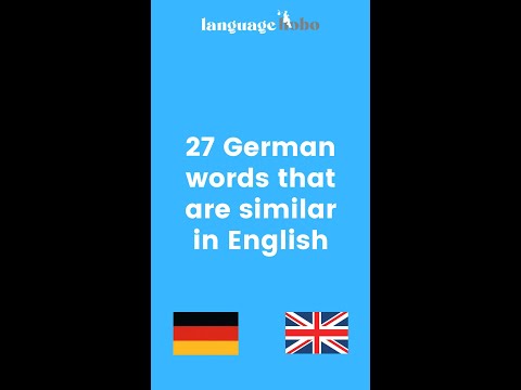 27 German words that are similar in English (with audio)