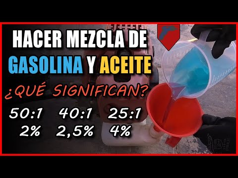 Hacer MEZCLA de GASOLINA y ACEITE para MOTOR de 2 TIEMPOS