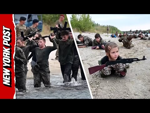Russian Kids Stage Military-Style 'Route March,' Some Armed with Real Weapons| New York Post