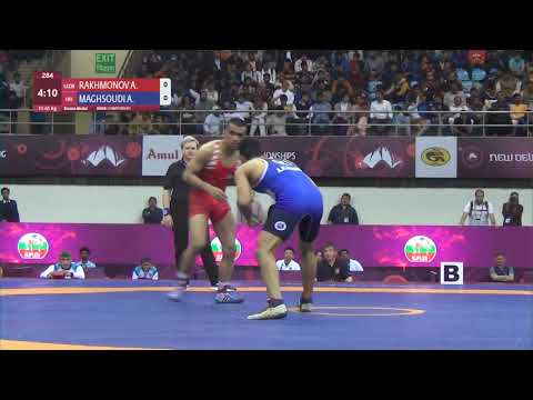 BRONZE FS - 65 kg: A. RAKHMONOV (UZB) v. A. MAGHSOUDI (IRI)