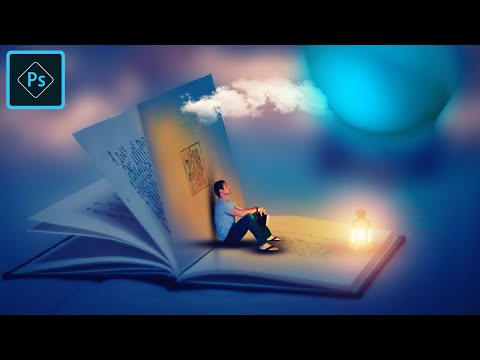 Creating HOLOGRAPHIC RAIN in Photoshop - NFT Speed Art  The Book Photoshop Manipulation Tutorial