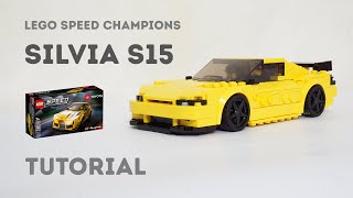 Tutorial - Nissan Silvia S15 Lego Speed Champions 76901 Toyota GR Supra Alternate Build Instructions