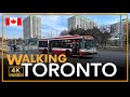 Toronto POV Walk Sunny Day No Talking Winter In Canada