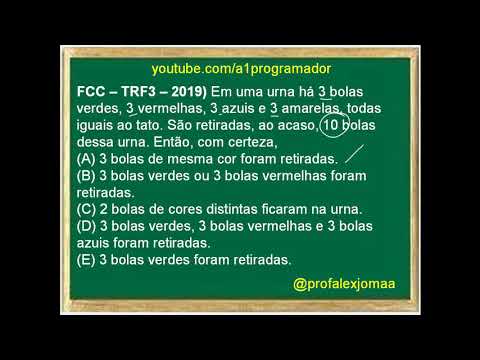 Questão de Raciocínio Lógico do concurso do TRF3, banca FCC.