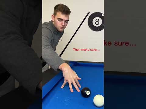 The easiest way to BRIDGE over a ball in pool 🎱✅ Use this trick now! #billiards #lesson #8ballpool