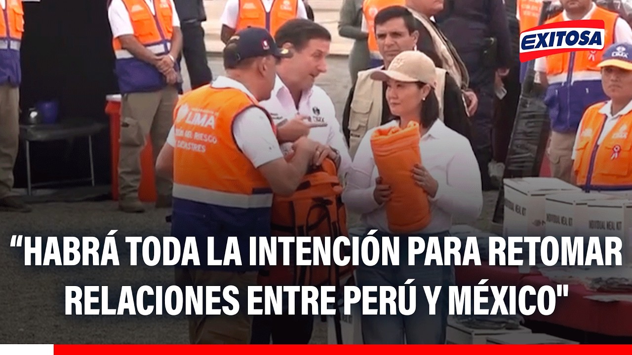 🔴🔵 Keiko: "de mi lado habrá toda la intención para poder retornar relaciones entre Perú y México"