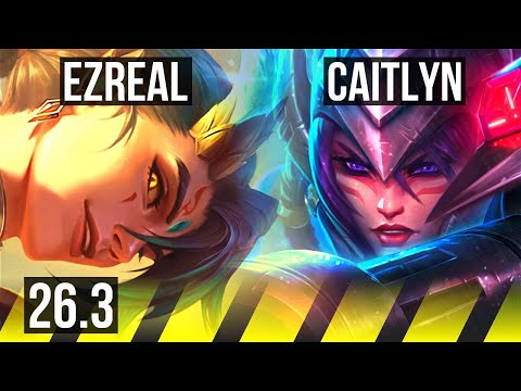 EZREAL & Nautilus vs CAITLYN & Braum (ADC) | Good KDA: 17/1/8 | EUW Master | 26.3