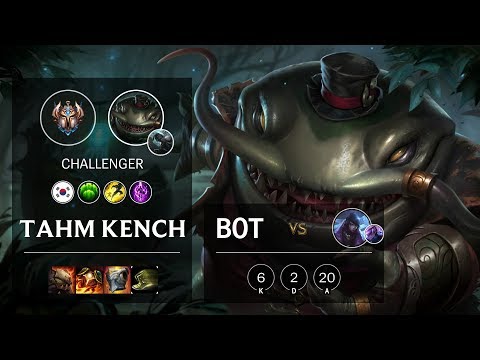 Tahm Kench Bot vs Aphelios - KR Challenger Patch 10.7