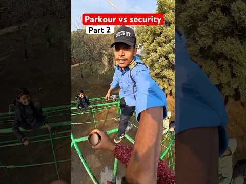 Funny Security parkour chase part 2😂 #parkour #funny #comedyvideos #funnyshorts #shorts