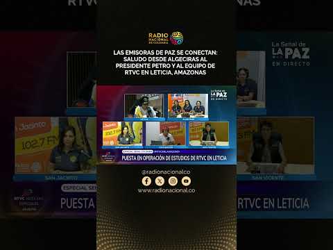 Emisoras de Paz se conectan: saludo desde Algeciras al Pdte. Petro y al equipo de RTVC en Amazonas