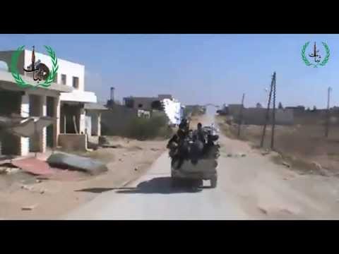 توجه عناصر جبهة ثبات المقاتلة لضرب حاجز السماد في وادي اضيف في ريف إدلب ضمن مجريات معركة الجيش الواحد