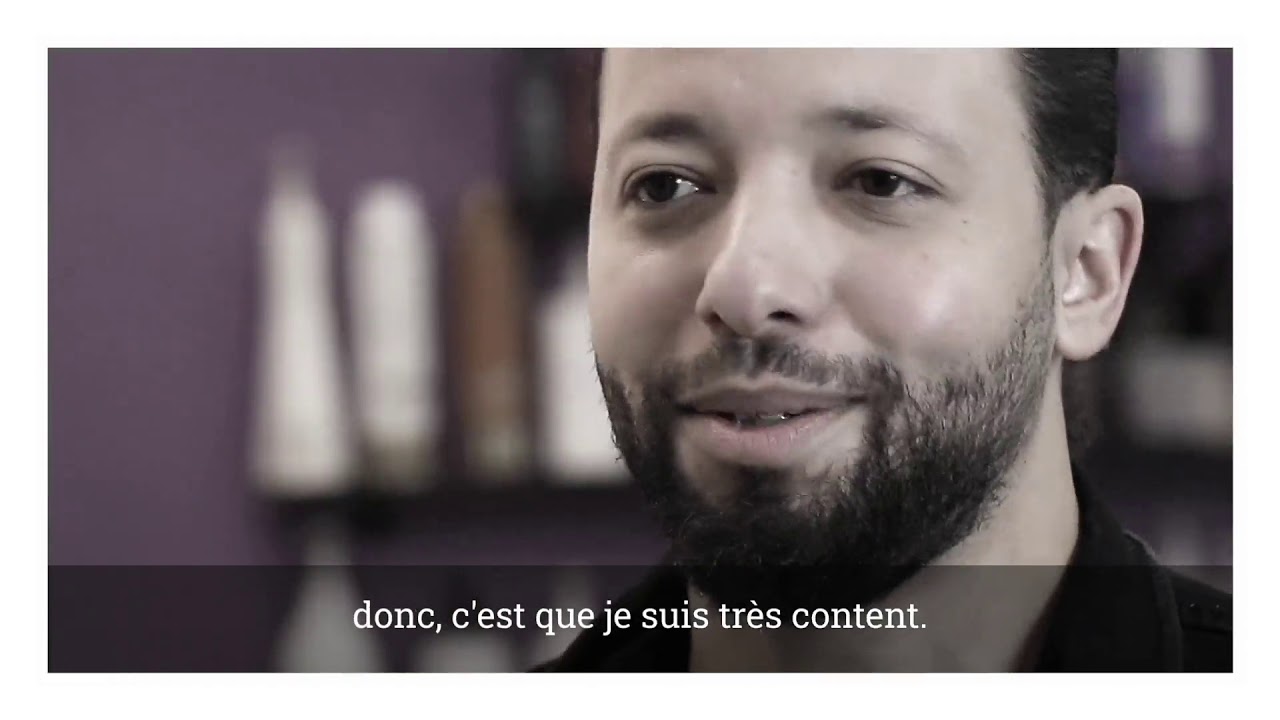 Nathalie et Mohamed, gérants du salon Platinium Coiffure