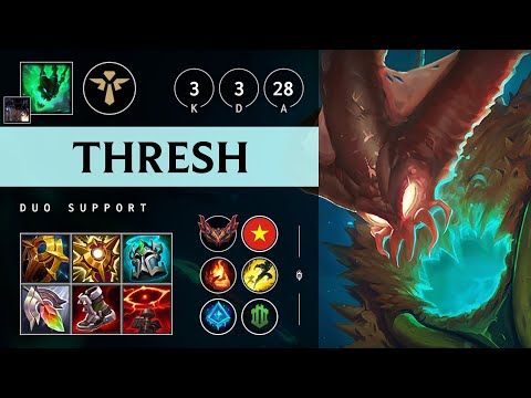 Thresh Support vs Blitzcrank: Killing spree - VN Grandmaster Patch 14.24