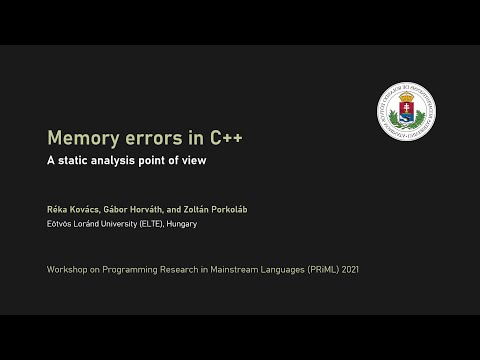 Memory Errors in C++ - A Static Analysis Point of View