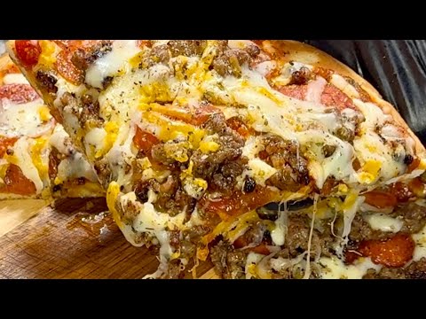 Ultimate Italian Sausage Pepperoni Pizza - How It's Made on the Blackstone