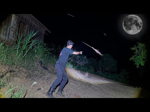 THE WITCH'S BROOM WAS FLYING IN FRONT OF US