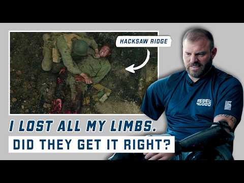 Quadruple Amputee Veteran Reacts to War Movies