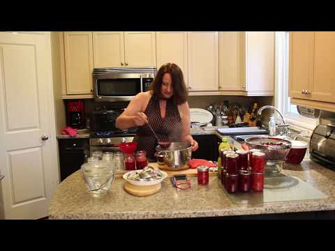 How to make and can your own sour cherry preserves and how to pit and freeze sour cherries
