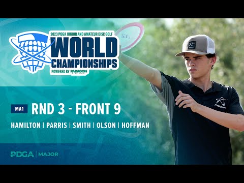 2023 PDGA Amateur and Junior Worlds | MA1 R3F9 Lead Card | Hamilton Parris, Smith, Olson, Hoffman