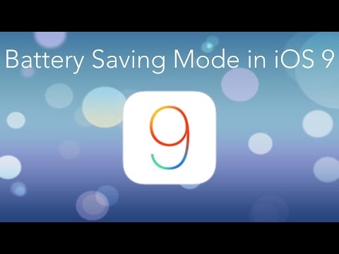 Battery Saving Mode - iOS 9