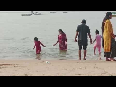 sumedha enjoying jumping & splashing in the beach at Goa on Dec 21 2023