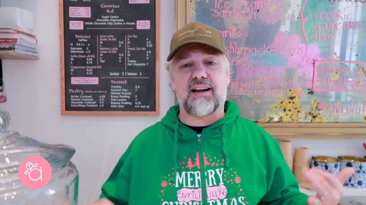 Avrililillys - Coquito Gelato and Peppermint Hot Chocolate