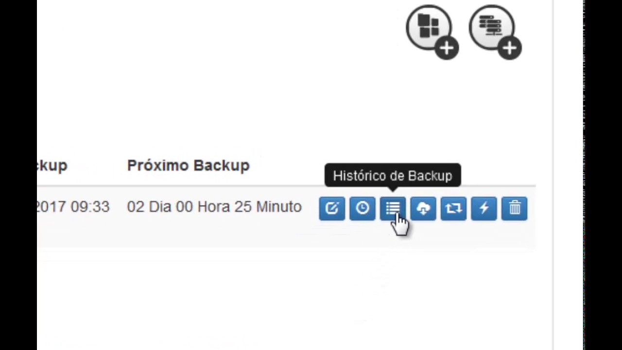 Tour pelo SAN Cloud Backup