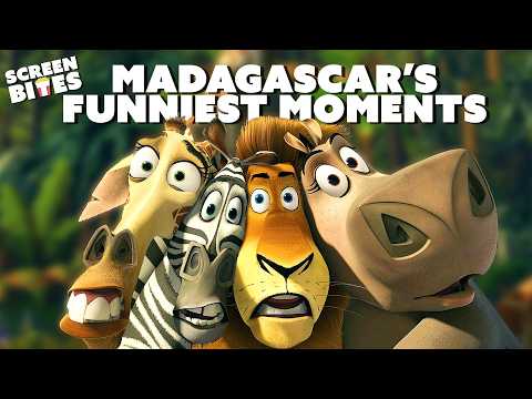 The Funniest Scenes in the Madagascar Movies! | Screen Bites