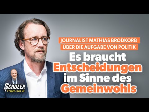 Journalist Mathias Brodkorb on the role of politics: Decisions are needed for the common good
