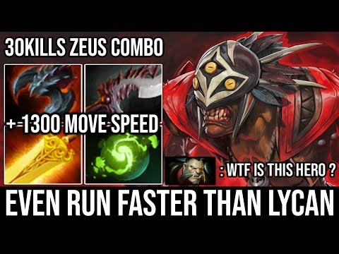 Ultimate Sonic + 1300 Speed Run Faster Than Lycan with Radiance Bloodseeker + Zeus Combo 30Kills