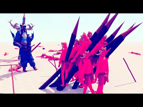 100x SPEAR THROWERS vs EVERY MONSTER UNITS - Totally Accurate Battle Simulator TABS