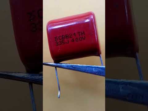 Polyester Film Capacitor 335j 400v...#shorts #electronics #capacitor #technical #techtips #ytshorts