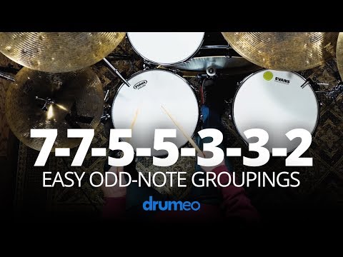 7-7-5-5-3-3-2  Easy Odd Note Groupings