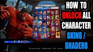 Marvel vs Capcom: Infinite - How to UNLOCK all Character Variations / Skins