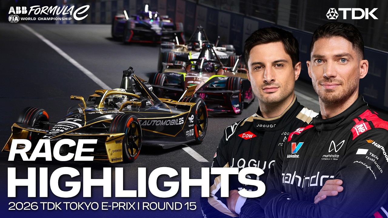 Race Highlights | 2026 TDK Tokyo E-Prix Round 15 Highlights | Formula E