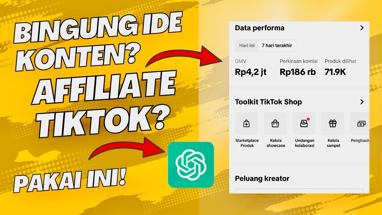 MANJUR! Cara Bikin Video Affiliate Tiktok Pakai Ai Cukup Satu Ketikan Sudah Jadi!