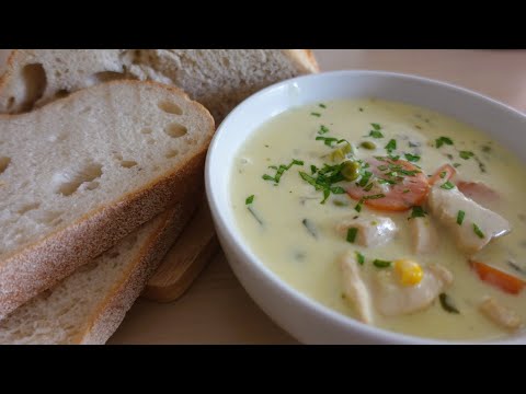 Creamy Chicken and Tarragon Soup (My Favourite Soup) | ChunsBuns