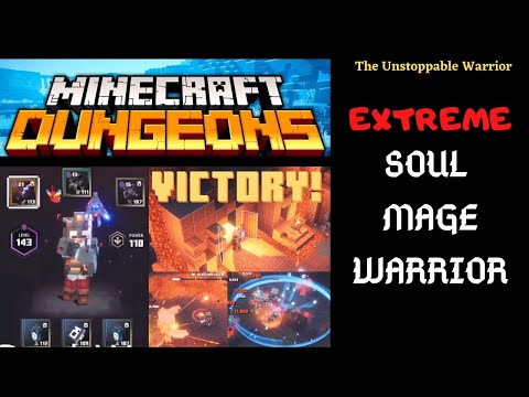 Minecraft Dungeons Best Builds - "Extreme Soul Mage Warrior" destroys everything!