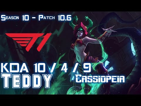T1 Teddy CASSIOPEIA vs KAI'SA Bot - Patch 10.6 KR Ranked