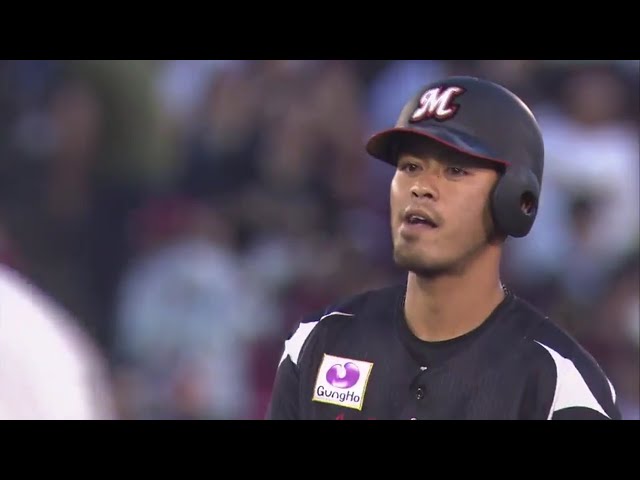 【9回裏】相手の守護神を崩した!! マリーンズ・大嶺翔の走者一掃逆転タイムリー!! 2017/10/1 E-M